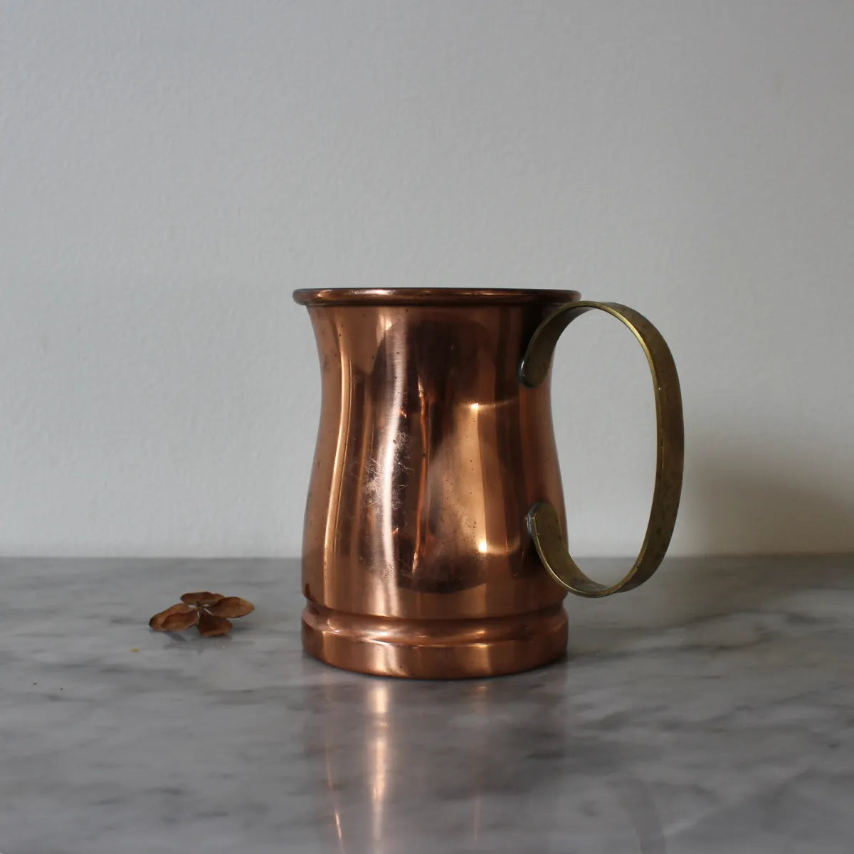 Brass-Handled Copper Mug