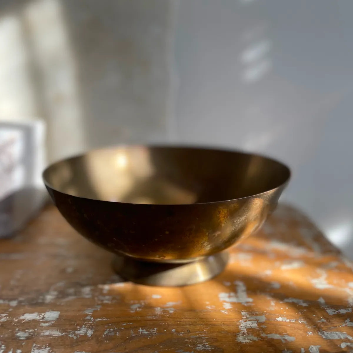 Brass Pedestal Bowl