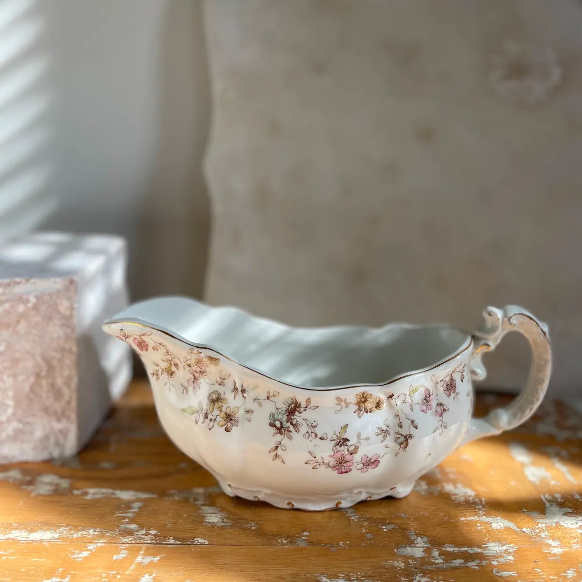 English Ridgeway Gravy Boat