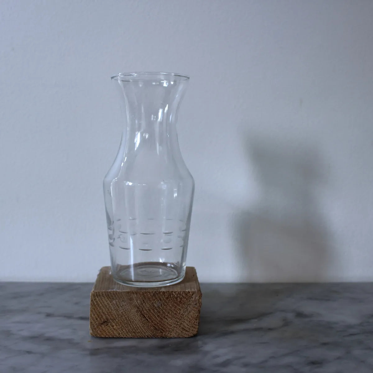 Mini Mid-Century Etched Glass Carafe